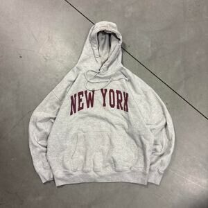Y2k john galt new york spellout hoodie